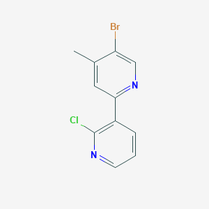 5-Bromo-2-(2-chloropyridin-3-yl)-4-methylpyridine