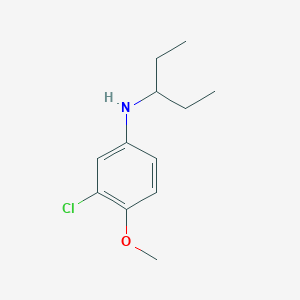 3-Chloro-4-methoxy-N-(pentan-3-YL)aniline