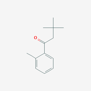 molecular formula C13H18O B1324658 2',3,3-三甲基丁基苯甲酮 CAS No. 898785-47-2