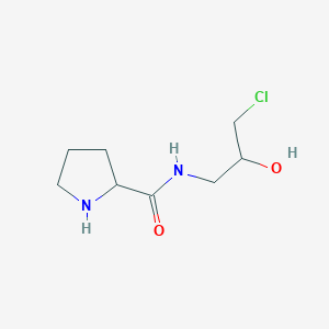 N-(3-Chloro-2-hydroxypropyl)pyrrolidine-2-carboxamide