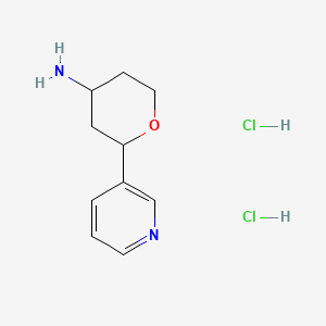 2-(Pyridin-3-yl)oxan-4-amine dihydrochloride