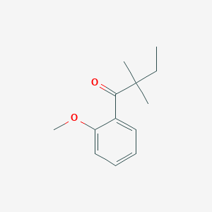 B1324665 2,2-Dimethyl-2'-methoxybutyrophenone CAS No. 898765-04-3