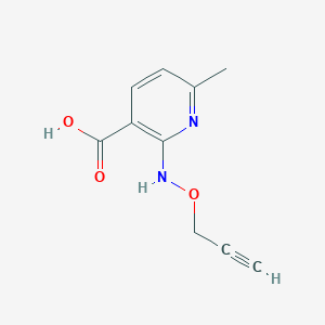 6-Methyl-2-[(prop-2-yn-1-yloxy)amino]pyridine-3-carboxylic acid