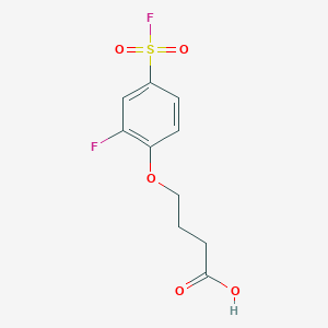 4-[2-Fluoro-4-(fluorosulfonyl)phenoxy]butanoic acid