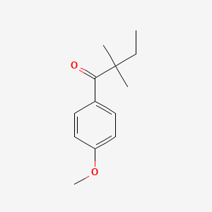 molecular formula C13H18O2 B1324667 2,2-二甲基-4'-甲氧基丁苯酮 CAS No. 898765-08-7