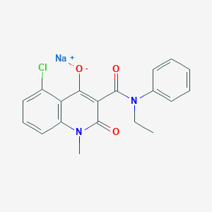 molecular formula C₁₉H₁₆ClN₂NaO₃ B132467 Laquinimod sodium CAS No. 248282-07-7