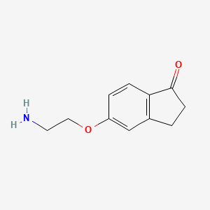 5-(2-Aminoethoxy)-2,3-dihydro-1H-inden-1-one