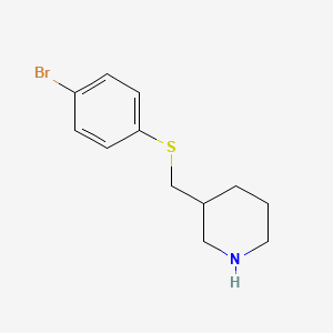 3-(((4-Bromophenyl)thio)methyl)piperidine