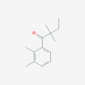 B1324675 2',2,2,3'-Tetramethylbutyrophenone CAS No. 898765-52-1