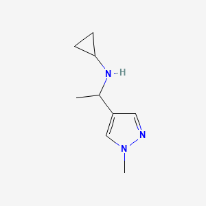 N-[1-(1-methyl-1H-pyrazol-4-yl)ethyl]cyclopropanamine