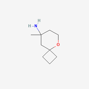 8-Methyl-5-oxaspiro[3.5]nonan-8-amine