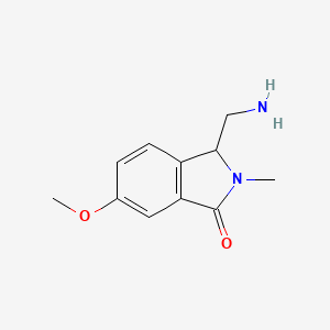 3-(Aminomethyl)-6-methoxy-2-methyl-2,3-dihydro-1H-isoindol-1-one