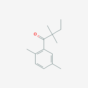 B1324677 2',2,2,5'-Tetramethylbutyrophenone CAS No. 898765-58-7