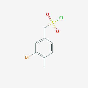 (3-Bromo-4-methylphenyl)methanesulfonyl chloride