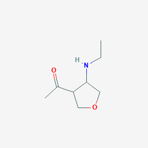 1-[4-(Ethylamino)oxolan-3-yl]ethan-1-one