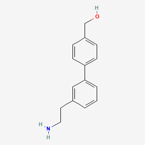 (4-[3-(2-Aminoethyl)phenyl]phenyl)methanol