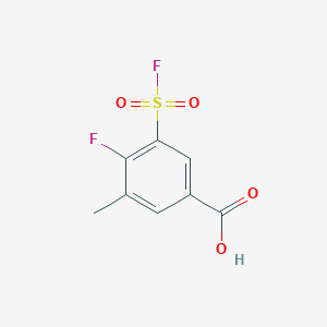 4-Fluoro-3-(fluorosulfonyl)-5-methylbenzoic acid