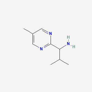 2-Methyl-1-(5-methylpyrimidin-2-yl)propan-1-amine