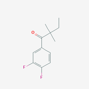 B1324693 3',4'-Difluoro-2,2-dimethylbutyrophenone CAS No. 898766-04-6