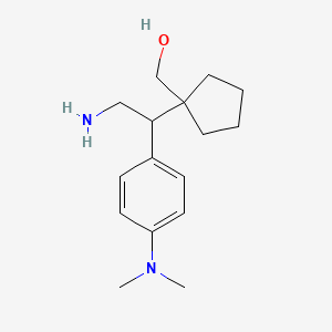 (1-{2-Amino-1-[4-(dimethylamino)phenyl]ethyl}cyclopentyl)methanol