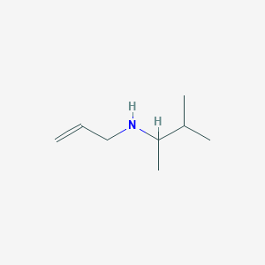 molecular formula C8H17N B13246946 N-(1,2-dimethylpropyl)prop-2-en-1-amine 