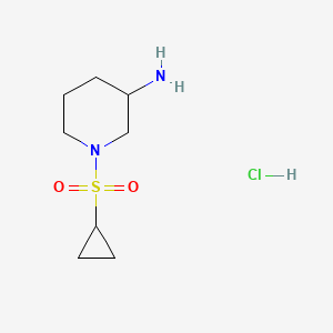 1-(Cyclopropanesulfonyl)piperidin-3-amine hydrochloride