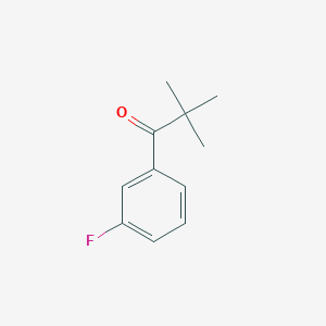 molecular formula C11H13FO B1324700 1-(3-氟苯基)-2,2-二甲基丙酮 CAS No. 62681-85-0