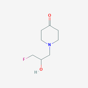 1-(3-Fluoro-2-hydroxypropyl)piperidin-4-one