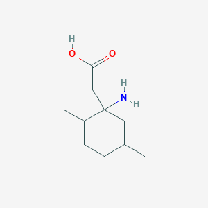 molecular formula C10H19NO2 B13247045 2-(1-Amino-2,5-dimethylcyclohexyl)acetic acid 