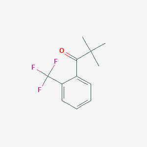 molecular formula C12H13F3O B1324705 2,2-二甲基-2'-三氟甲基丙酰苯酮 CAS No. 898766-36-4