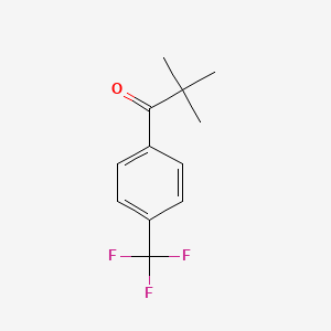 molecular formula C12H13F3O B1324706 2,2-二甲基-4'-三氟甲基丙基苯甲酮 CAS No. 586346-65-8