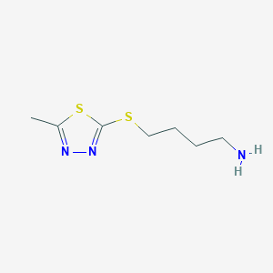 2-[(4-Aminobutyl)sulfanyl]-5-methyl-1,3,4-thiadiazole