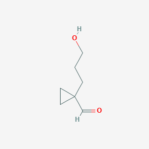 1-(3-Hydroxypropyl)cyclopropane-1-carbaldehyde