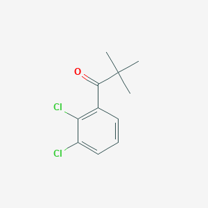 molecular formula C11H12Cl2O B1324710 2',3'-二氯-2,2-二甲基丙苯酮 CAS No. 898766-54-6