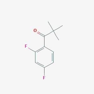 molecular formula C11H12F2O B1324713 2',4'-二氟-2,2-二甲基丙基苯酮 CAS No. 898789-71-4