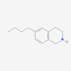 molecular formula C13H19N B13247144 6-Butyl-1,2,3,4-tetrahydroisoquinoline 