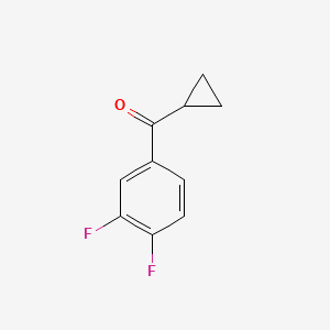 molecular formula C10H8F2O B1324715 Cyclopropyl 3,4-difluorophenyl ketone CAS No. 898790-32-4