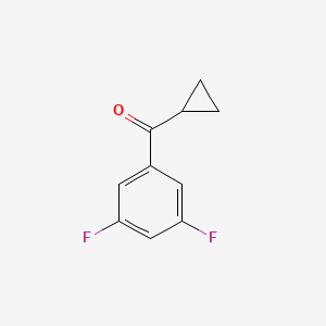 B1324716 Cyclopropyl 3,5-difluorophenyl ketone CAS No. 898790-34-6