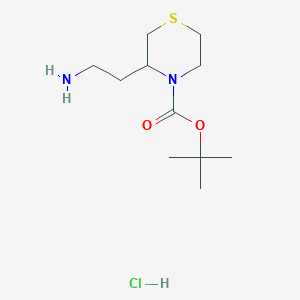 tert-Butyl 3-(2-aminoethyl)thiomorpholine-4-carboxylate hydrochloride