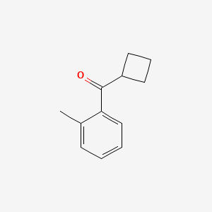 molecular formula C12H14O B1324718 环丁基 2-甲基苯甲酮 CAS No. 898790-38-0