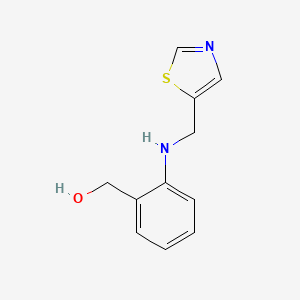 molecular formula C11H12N2OS B13247180 (2-((Thiazol-5-ylmethyl)amino)phenyl)methanol 