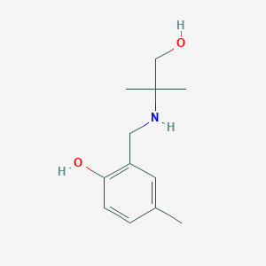 2-{[(1-Hydroxy-2-methylpropan-2-yl)amino]methyl}-4-methylphenol