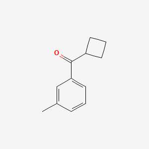 molecular formula C12H14O B1324719 环丁基 3-甲苯基酮 CAS No. 898790-40-4