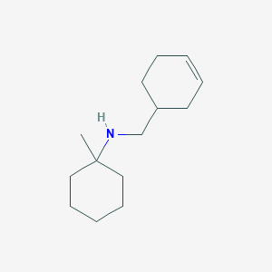 molecular formula C14H25N B13247197 N-(cyclohex-3-en-1-ylmethyl)-1-methylcyclohexan-1-amine 