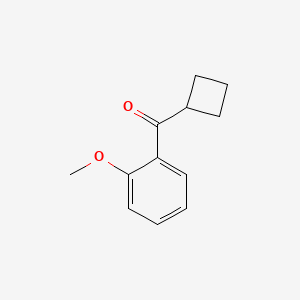 molecular formula C12H14O2 B1324720 环丁基 2-甲氧苯基酮 CAS No. 898790-42-6