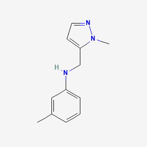 3-Methyl-N-[(1-methyl-1H-pyrazol-5-yl)methyl]aniline