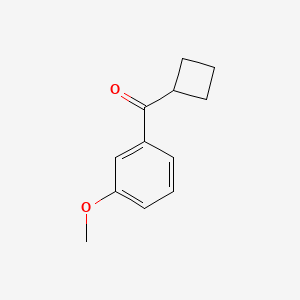 molecular formula C12H14O2 B1324721 环丁基 3-甲氧基苯基酮 CAS No. 898790-44-8