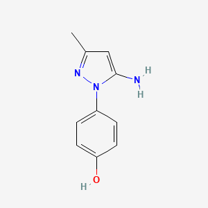 4-(5-Amino-3-methyl-1H-pyrazol-1-YL)phenol