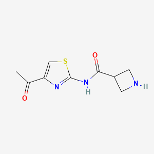 N-(4-acetyl-1,3-thiazol-2-yl)azetidine-3-carboxamide