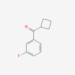 molecular formula C11H11FO B1324728 Cyclobutyl 3-fluorophenyl ketone CAS No. 898790-64-2